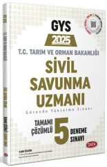 Data 2025 GYS Tarım ve Orman Bakanlığı Sivil Savunma Uzmanı 5 Deneme Çözümlü Görevde Yükselme Data Yayınları