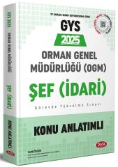 Data 2025 GYS Orman Genel Müdürlüğü Şef (İdari) Konu Anlatımlı Görevde Yükselme Data Yayınları