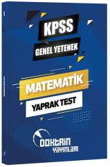 Doktrin KPSS Matematik Yaprak Test Doktrin Yayınları