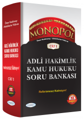 SÜPER FİYAT - Monopol Adli Hakimlik Kamu Hukuku Soru Bankası Cilt-1 17. Baskı Monopol Yayınları