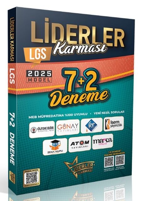 Liderler Karması 2025 8. Sınıf LGS Tüm Dersler 7+2 Deneme Çözümlü Liderler Karması