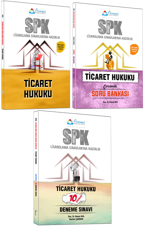 Finansed SPK Ticaret Hukuku Konu + Soru + Deneme 3 lü Set Finansed Yayınları