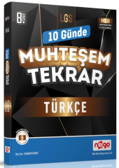 Nego 8. Sınıf LGS Türkçe 10 Günde Muhteşem Tekrar Nego Yayınları