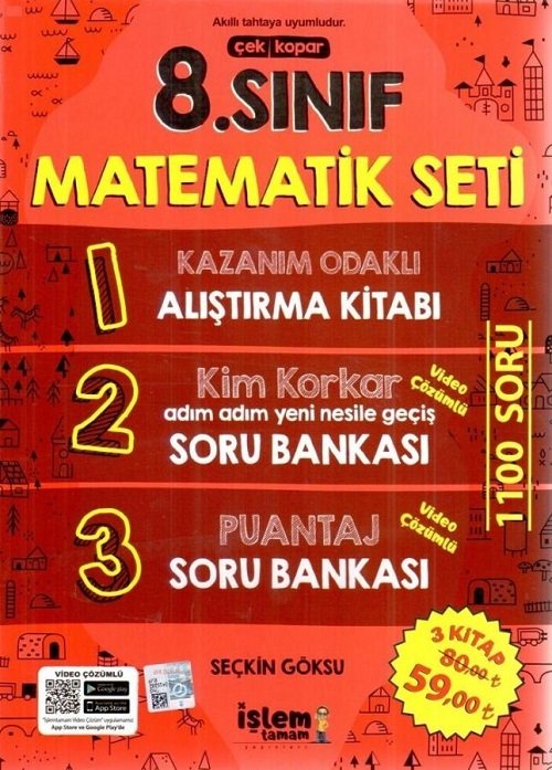 İşlem Tamam LGS 8. Sınıf Matematik Seti İşlem Tamam Yayınları