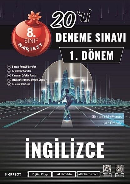 Nartest 8. Sınıf İngilizce 1. Dönem Mod 20 Deneme Nartest Yayınları