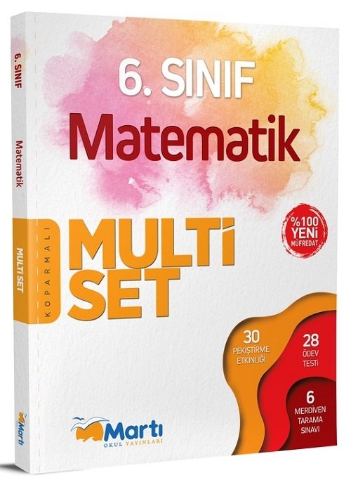 SÜPER FİYAT - Martı Okul 6. Sınıf Matematik Multi Set Soru Bankası Martı Okul Yayınları