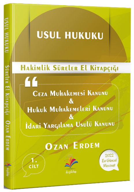 Dizgi Kitap Usul Hukuku Süreler Kitabı - Ozan Erdem Dizgi Kitap