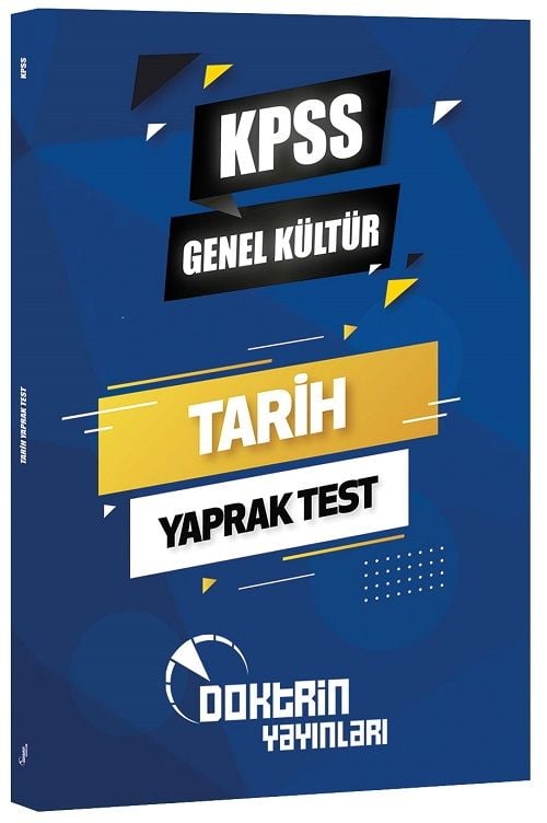 Doktrin KPSS Tarih Yaprak Test Doktrin Yayınları