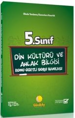 SÜPER FİYAT - Günay 5. Sınıf Din Kültürü ve Ahlak Bilgisi Konu Özetli Soru Bankası Günay Yayınları