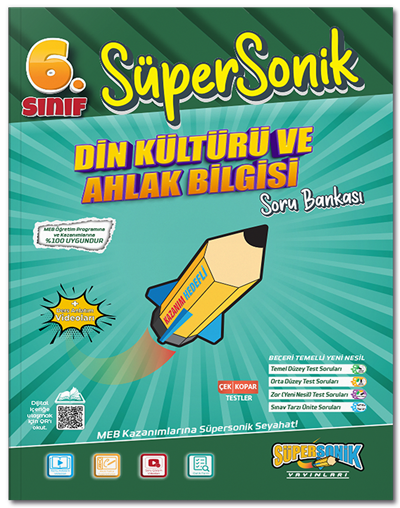 Süpersonik 6. Sınıf Din Kültürü ve Ahlak Bilgisi Süpersonik Soru Bankası Süpersonik Yayınları