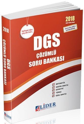 Lider 2018 DGS Çözümlü Soru Bankası Lider Yayınları