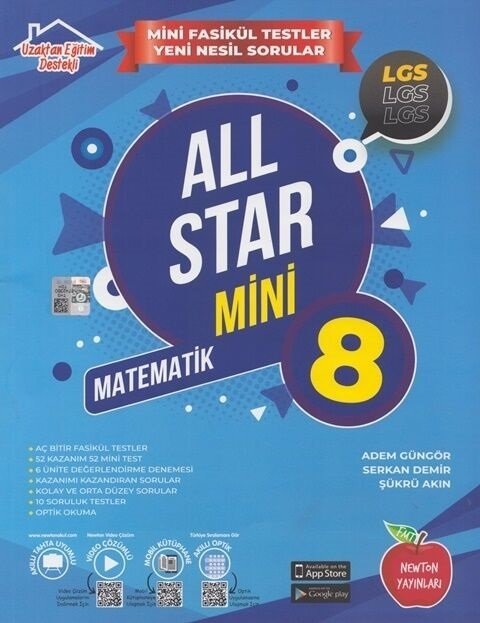 Newton 8. Sınıf LGS Matematik All Star Mini Soru Bankası Newton Yayınları