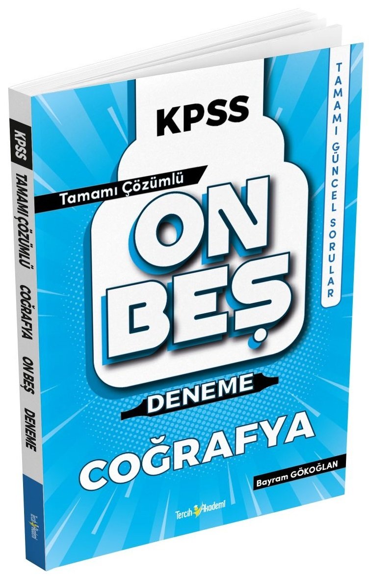 Tercih Akademi KPSS Coğrafya 15 Deneme Çözümlü Tercih Akademi Yayınları