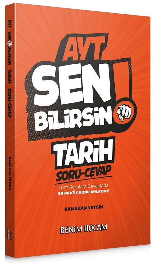 Benim Hocam 2021 YKS AYT Tarih Sen Bilirsin Soru ve Cevap Kitabı - Ramazan Yetgin Benim Hocam Yayınları