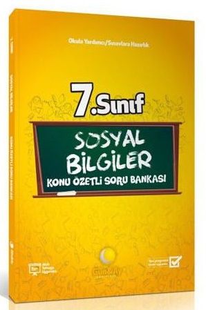 SÜPER FİYAT - Günay 7. Sınıf Sosyal Bilgiler Konu Özetli Soru Bankası Günay Yayınları