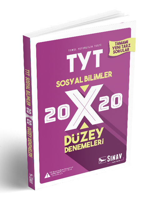 Sınav YKS TYT Sosyal Bilimler 20x20 Düzey Denemeleri Sınav Yayınları