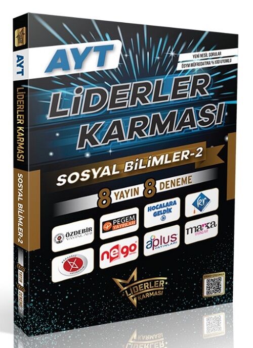 Liderler Karması YKS AYT Sosyal Bilimler-2 8 Yayın 8 Deneme Çözümlü Liderler Karması