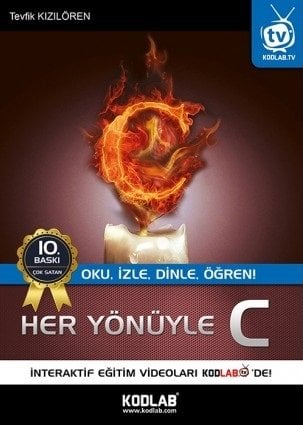 Kodlab Her Yönüyle C 10. Baskı - Tevfik Kızılören Kodlab Yayınları