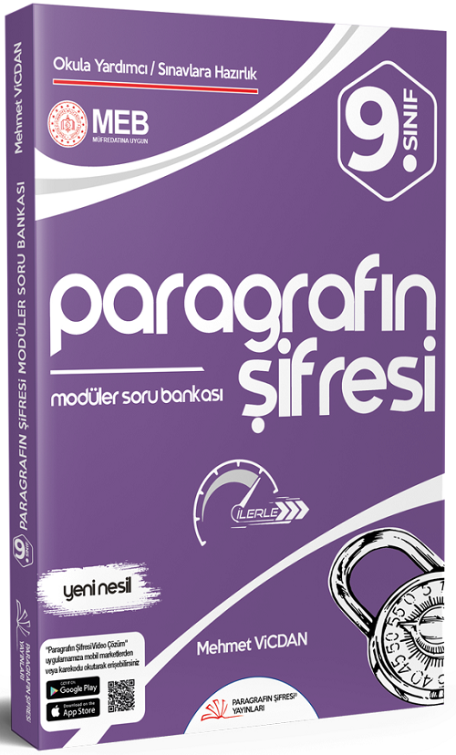 Paragrafın Şifresi 9. Sınıf Paragraf Modüler Soru Bankası - Mehmet Vicdan Paragrafın Şifresi Yayınları