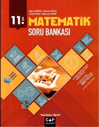 Çap Yayınları 11. Sınıf Matematik Soru Bankası Anadolu Lisesi Video Çözümlü Çap Yayınları