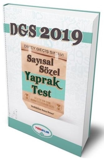 SÜPER FİYAT - Yediiklim 2019 DGS Yaprak Test Yediiklim Yayınları