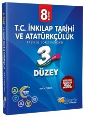 SÜPER FİYAT - Martı Okul 8. Sınıf İnkılap Tarihi ve Atatürkçülük 3 Düzey Soru Bankası Fasikül Martı Okul Yayınları