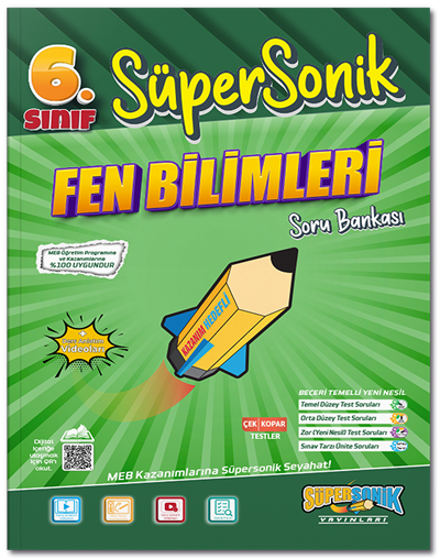 Süpersonik 6. Sınıf Fen Bilimleri Süpersonik Soru Bankası Süpersonik Yayınları