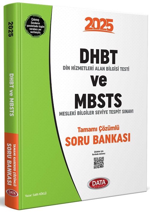 Data 2025 DHBT MBSTS Soru Bankası Çözümlü Data Yayınları