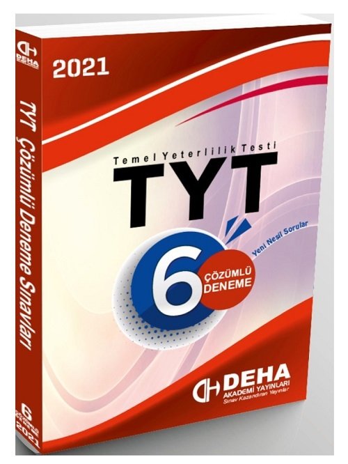 Deha 2021 YKS TYT 6 Deneme Çözümlü Deha Yayınları