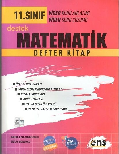 ENS Yayınları 11. Sınıf Matematik Destek Defter Kitap ENS Yayınları