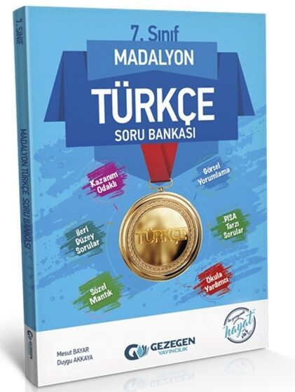 Gezegen 7. Sınıf Türkçe Madalyon Soru Bankası Gezegen Yayınları