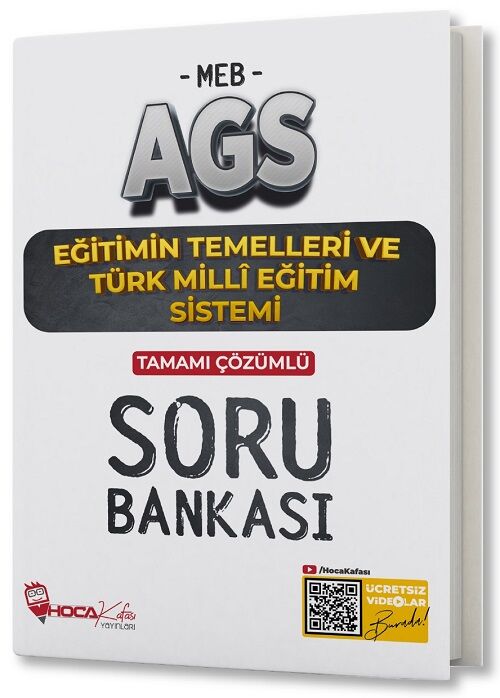 Hoca Kafası 2025 MEB-AGS Eğitimin Temelleri ve Türk Milli Eğitim Sistemi Soru Bankası Çözümlü Hoca Kafası Yayınları