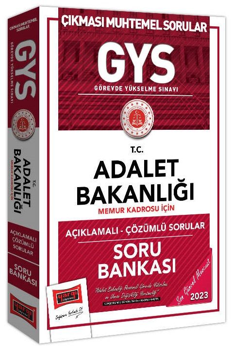 Yargı 2023 GYS Adalet Bakanlığı Memur Soru Bankası Çözümlü Görevde Yükselme Yargı Yayınları