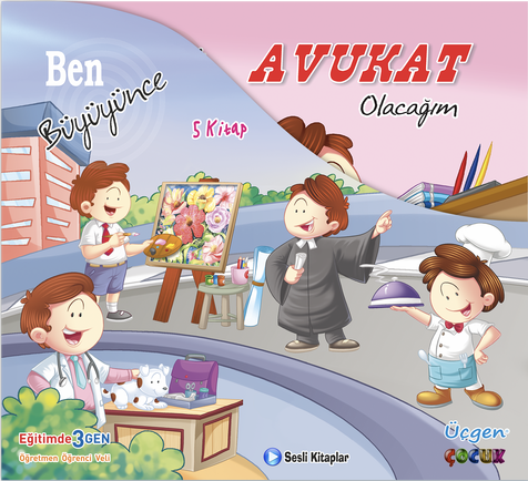 Üçgen Çocuk Ben Büyüyünce 5 Kitap Set Üçgen Çocuk Yayınları