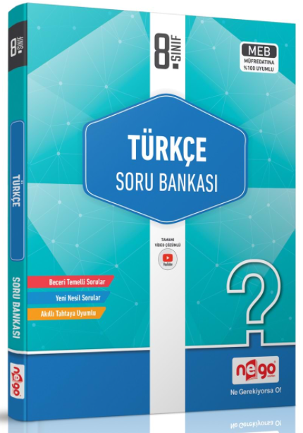 Nego 8. Sınıf Türkçe Soru Bankası Nego Yayınları