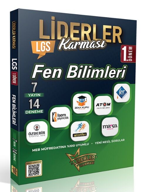 Liderler Karması 8. Sınıf LGS 1. Dönem Fen Bilimleri 7 Yayın 14 Deneme Çözümlü Liderler Karması