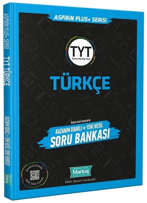 Markaj YKS TYT Türkçe Aspirin Plus Kazanım Odaklı Soru Bankası Markaj Yayınları