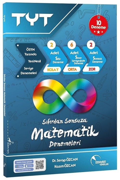 Doktrin YKS TYT Matematik Sıfırdan Sonsuza 10 Deneme Video Çözümlü Doktrin Yayınları