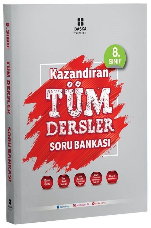 Başka 8. Sınıf Tüm Dersler Kazandıran Soru Bankası Başka Yayınları