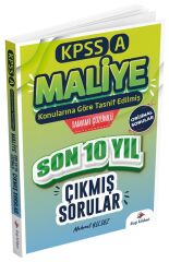 Dizgi Kitap 2025 KPSS A Grubu Maliye Çıkmış Sorular Son 10 Yıl Konularına Göre Çözümlü - Mehmet Yıldız Dizgi Kitap