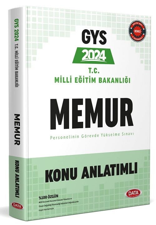 Data 2024 GYS MEB Memur Konu Anlatımlı Görevde Yükselme Data Yayınları