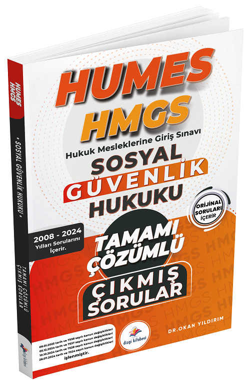 Dizgi Kitap HUMES HMGS Sosyal Güvenlik Hukuku Çıkmış Sorular 2008-2024 Çözümlü Dizgi Kitap