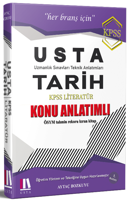 Usta KPSS Tarih Literatür Konu Anlatımlı - Aytaç Bozkuyu Usta Yayıncılık