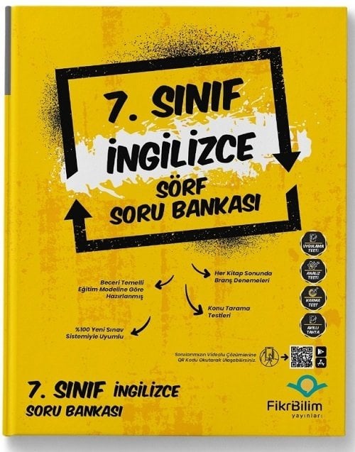 FikriBilim 7. Sınıf İngilizce Sörf Soru Bankası FikriBilim Yayınları