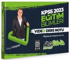 HocaWebde 2023 KPSS Eğitim Bilimleri Ölçme ve Değerlendirme Video Ders Notu - Yusuf Kasap HocaWebde Yayınları