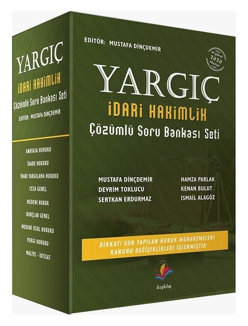 Dizgi Kitap 2020 YARGIÇ İdari Hakimlik Soru Bankası Seti Çözümlü Dizgi Kitap