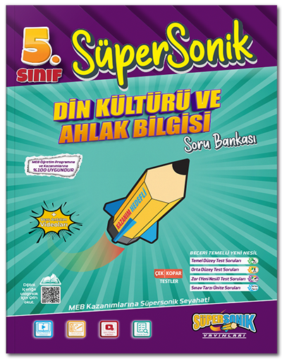 Süpersonik 5. Sınıf Din Kültürü ve Ahlak Bilgisi Süpersonik Soru Bankası Süpersonik Yayınları