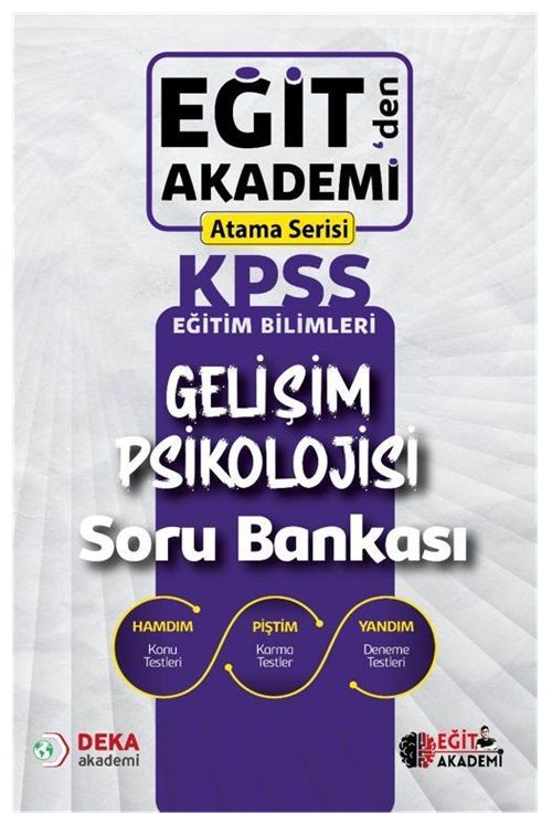 Eğit Akademi KPSS Eğitim Bilimleri Gelişim Psikolojisi Atama Serisi Soru Bankası Eğit Akademi