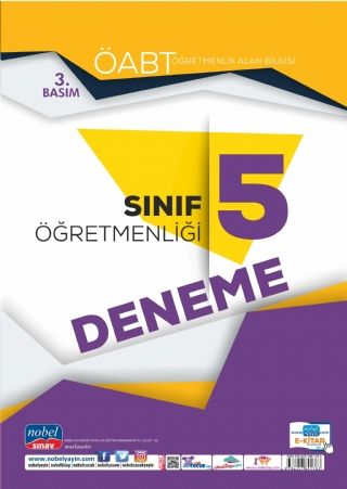 SÜPER FİYAT - Nobel ÖABT Sınıf Öğretmenliği 5 Deneme Nobel Sınav Yayınları