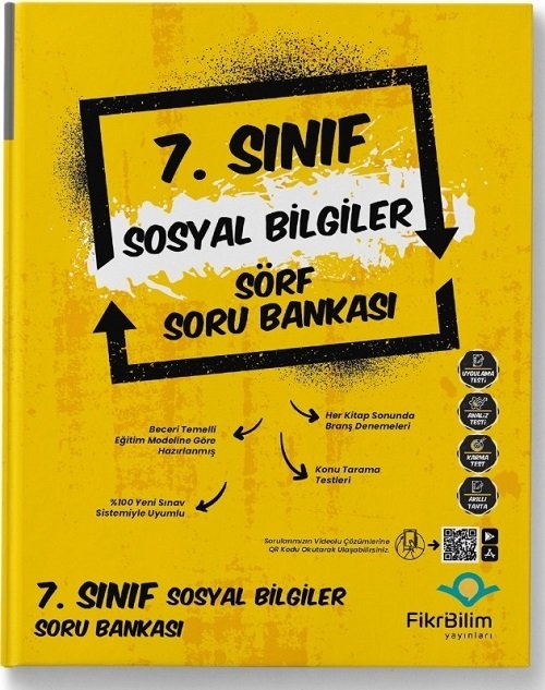 FikriBilim 7. Sınıf Sosyal Bilgiler Sörf Soru Bankası FikriBilim Yayınları